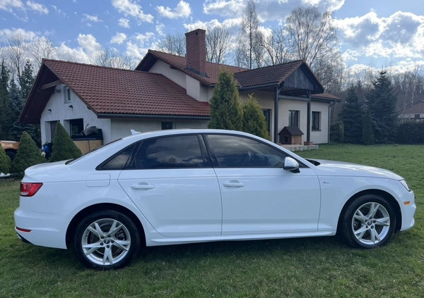 Audi A4 cena 83900 przebieg: 17800, rok produkcji 2018 z Biała małe 254